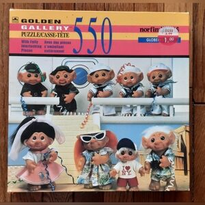 Vintage 1992 NORFIN TROLLS Globetrotters 550 Piece Jigsaw Puzzle *COMPLETE